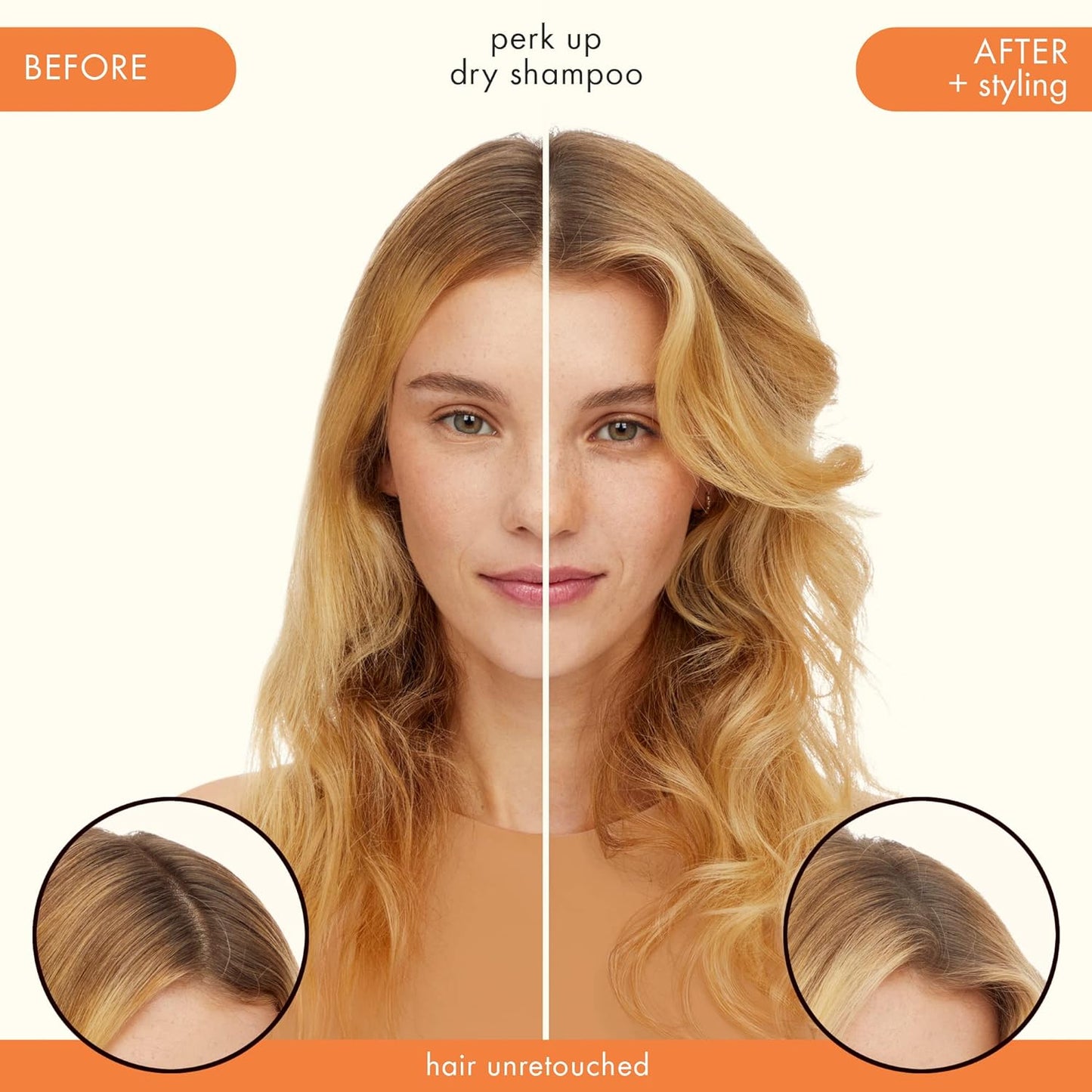 Amika Perk Up Talc-Free Dry Shampoo - Refresh Roots with Rice Starch, No Residue
