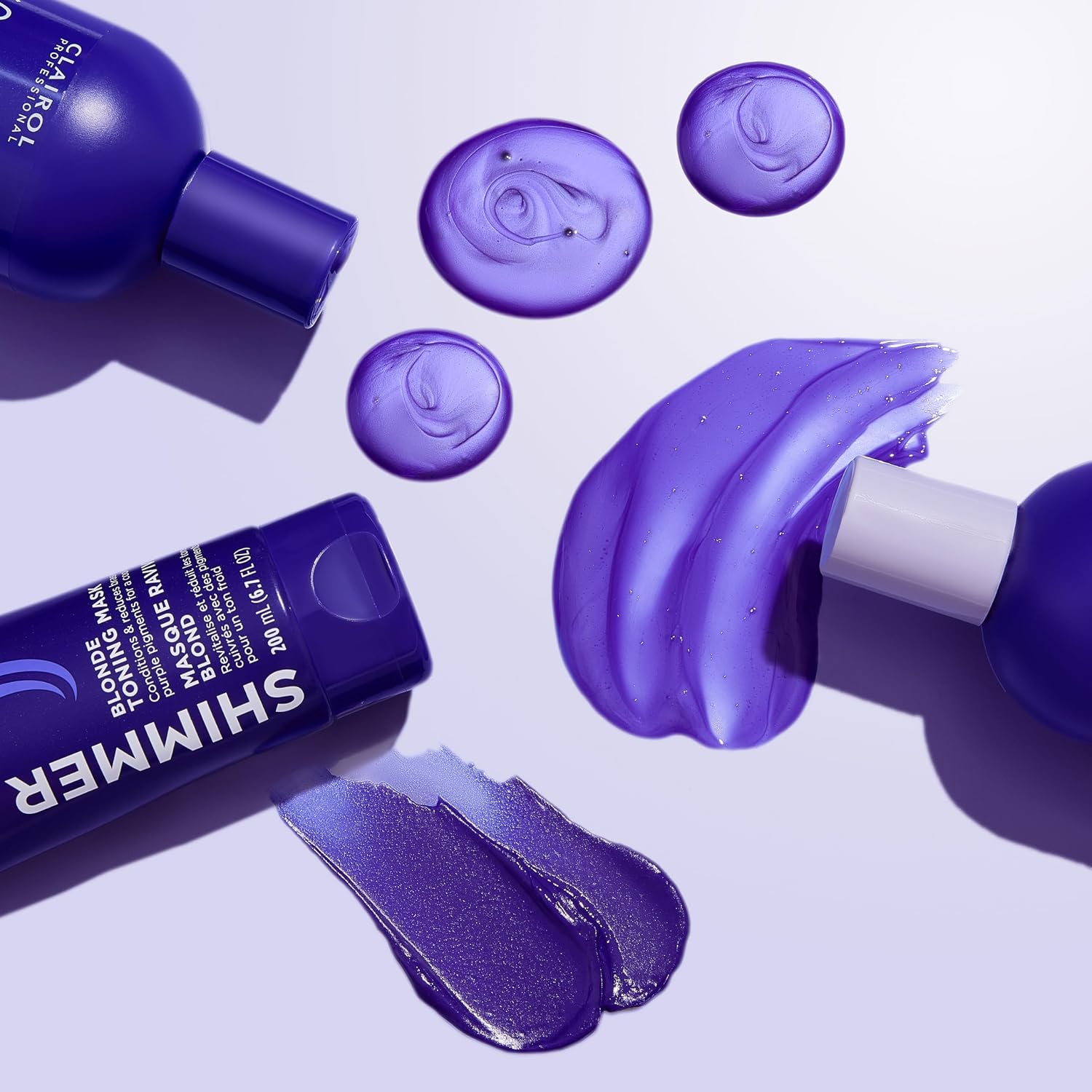 Clairol Professional Shimmer Lights Purple Shampoo for Blonde & Silver Hair - Neutralizes Yellow Tones, Brightens Highlights