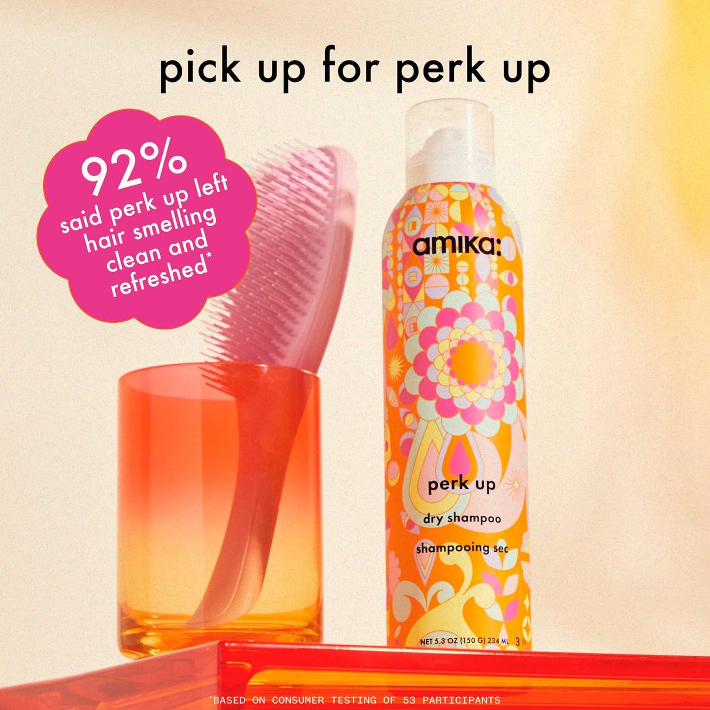 Amika Perk Up Talc-Free Dry Shampoo - Refresh Roots with Rice Starch, No Residue
